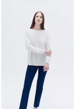 Свитер French Brand Fashion Elegant Modern Mamelie Caroll, слоновая кость