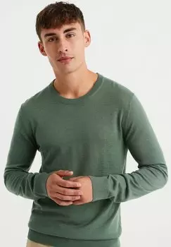 Свитер Fundamentals WE Fashion, зеленый