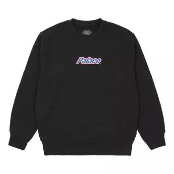 Свитер fw21 current crew sweater 'black' Palace, черный