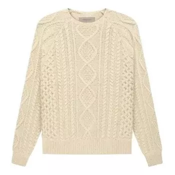 Свитер fw22 cable knit 'egg shell' Fear Of God Essentials, желтый