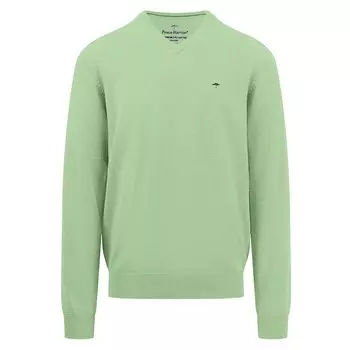 Свитер Fynch Hatton 1413211 V Neck, зеленый