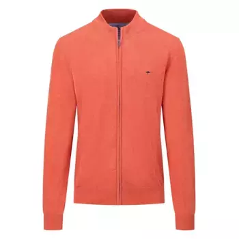 Свитер Fynch Hatton 1413212 full zip, оранжевый