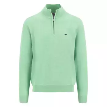 Свитер Fynch Hatton 1513215 half zip, зеленый
