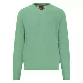 Свитер Fynch Hatton Air Cotton v neck, зеленый