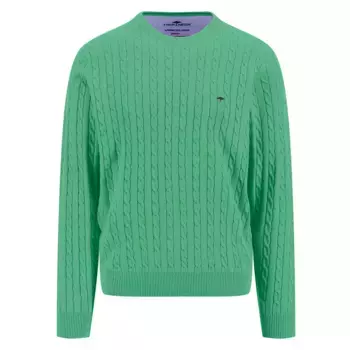 Свитер Fynch Hatton Cable, зеленый