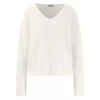 Свитер Fynch Hatton Linen Mix v neck, бежевый