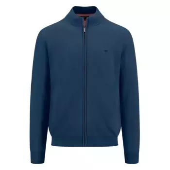 Свитер Fynch Hatton Structure full zip, синий