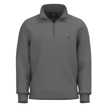 Свитер Fynch Hatton Supersoft half zip, серый