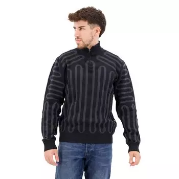Свитер G-Star 3D Line Loose Half Zip, черный