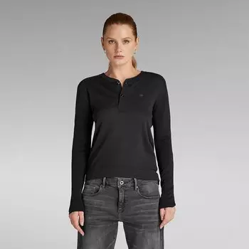 Свитер G-Star Core Henley, черный