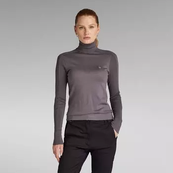 Свитер G-Star Core Turtle Neck, фиолетовый