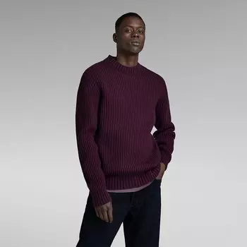 Свитер G-Star Essential R Crew Neck, фиолетовый