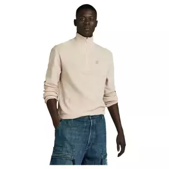 Свитер G-Star Moss Skipper half zip, бежевый