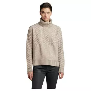 Свитер G-Star Structure Loose Turtle Neck, бежевый