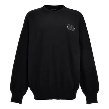 Свитер gaffer oversized sweatshirt 'black' Balenciaga, черный