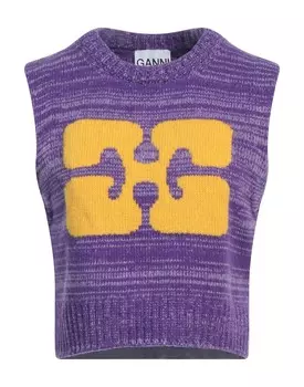 Свитер Ganni, фиолетовый