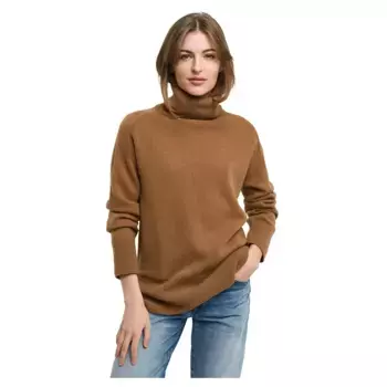 Свитер Gant 4805269 high neck, коричневый
