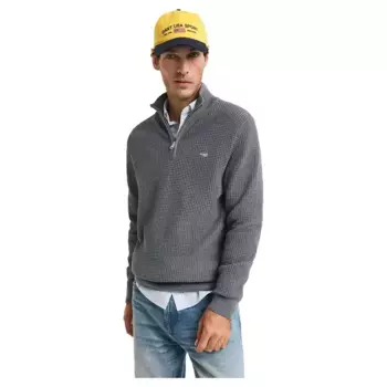 Свитер Gant 8030249 half zip, серый