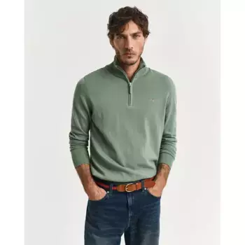 Свитер Gant 8030564 half zip, зеленый