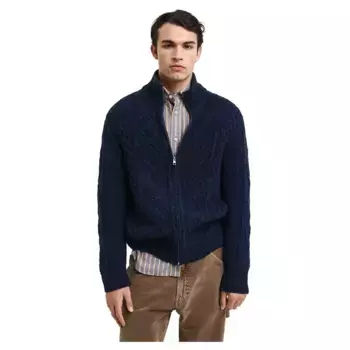 Свитер Gant 8040201 full zip, синий