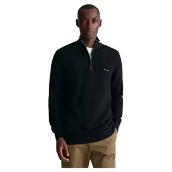 Свитер Gant 8040523 half zip, черный