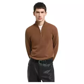 Свитер Gant 8040523 Half Zip, коричневый