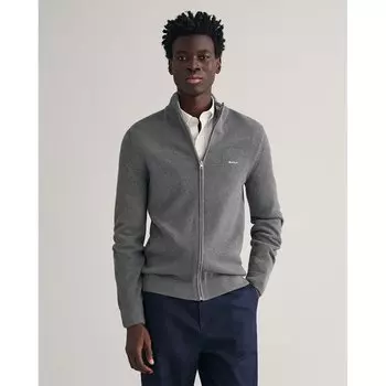 Свитер Gant 8040524 Full Zip, серый