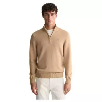 Свитер Gant Casual Half Zip, бежевый
