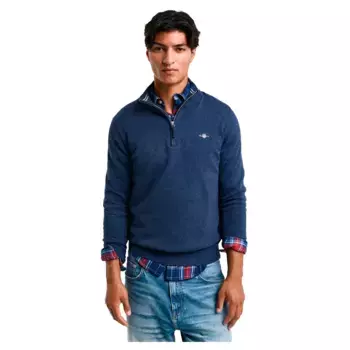 Свитер Gant Classic half zip, синий