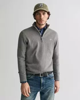 Свитер GANT Classic, пятнистый серый