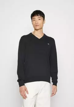 Свитер GANT Classic V Neck, черный