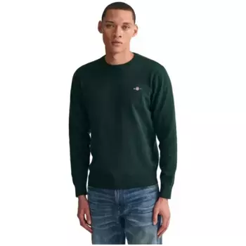 Свитер Gant Classic v neck, зеленый