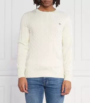 Свитер Gant Regular Fit, экрю