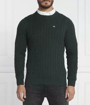 Свитер Gant Regular Fit, цвет verde bottiglia
