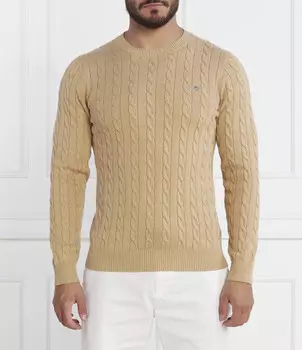 Свитер Gant Regular Fit, кэмел