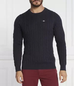 Свитер Gant Regular Fit, темно-синий