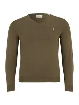 Свитер GANT Sweater CLASSIC, хаки
