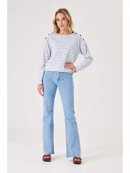 Свитер Garcia, цвет Hellblau/Wei