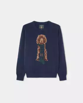 Свитер Гарри для мальчика Hackett, темно-синий