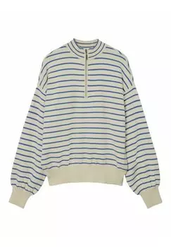 Свитер Gestreiftes Halbreissverschluss LMTD, цвет turtledove