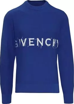 Свитер Givenchy 4G Thread Sweater 'Blue/White', синий