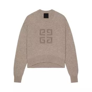 Свитер Givenchy Low Shoulders Crewneck Sweater Pumice Beige, желто-коричневый