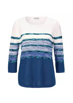 Свитер Goldner, цвет Royal blue/White