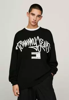 Свитер GRAFFITI LOGO Tommy Jeans, черный