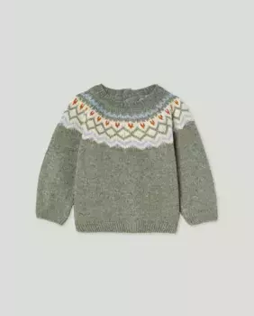 Свитер Greca для мальчика Coconut El Corte Ingls, зеленый