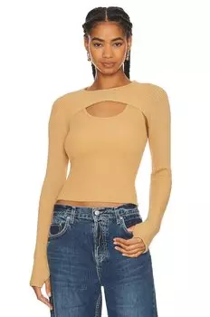 Свитер GRLFRND Neige Layered, кэмел