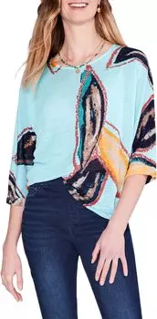 Свитер «Гроув» NIC+ZOE, цвет Aqua Multi