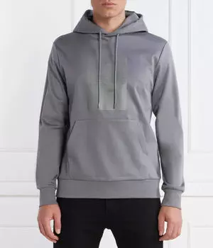 Свитер грязный зеркало Regular fit Boss Green, серый