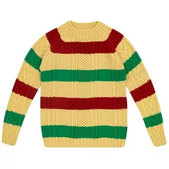 Свитер Gucci Kids Striped Sweater 'Multicolor', разноцветный