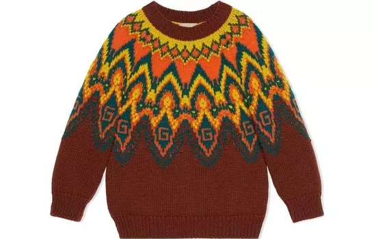 Свитер Gucci, красный / желтый